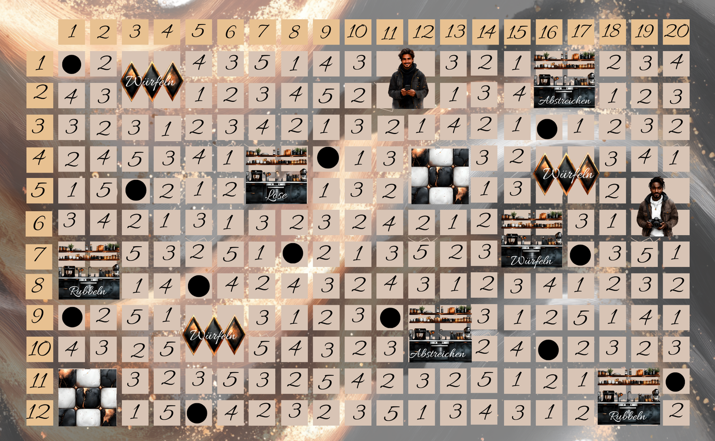 Technik Big Bingo 3er Klappkarte A6
