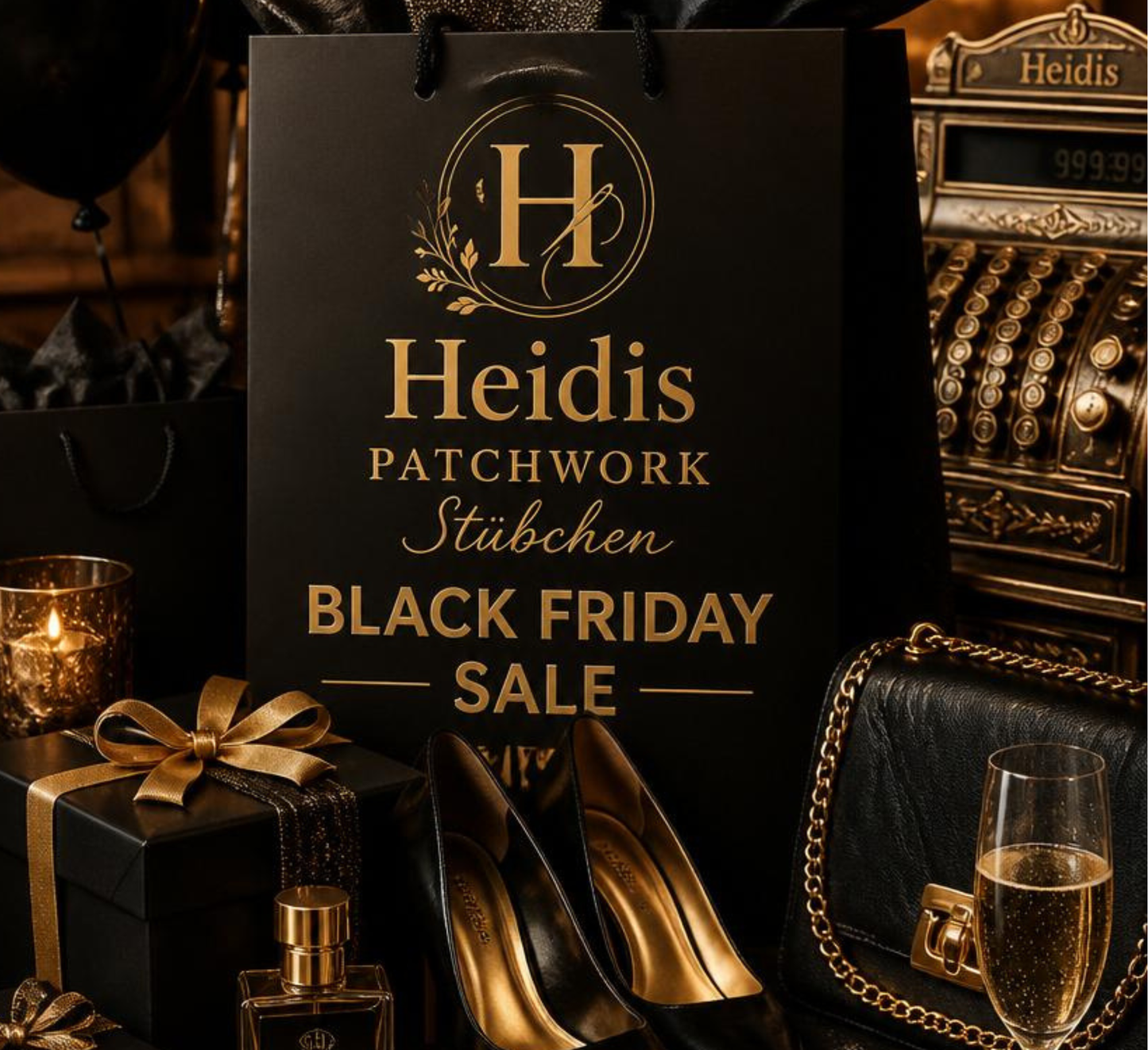 Black Friday Einleger als 2er Klappkarte