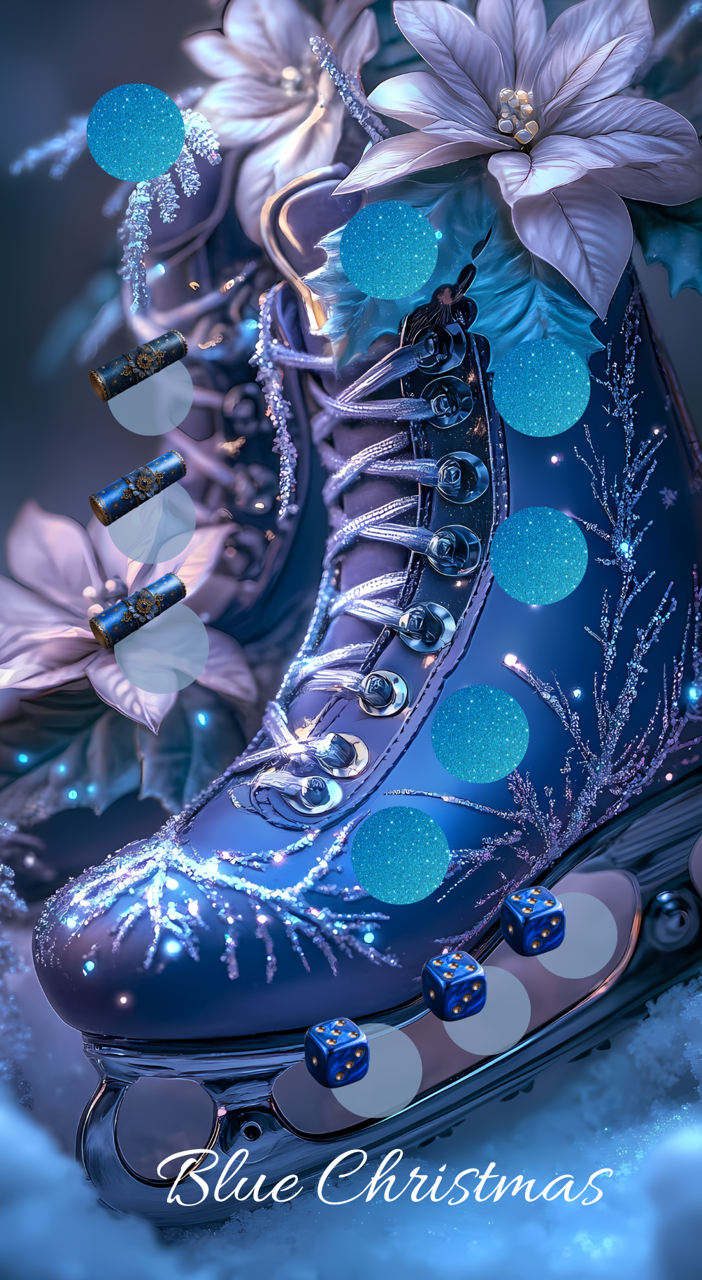 Blue Christmas Einzelchallenge Schlittschuhe