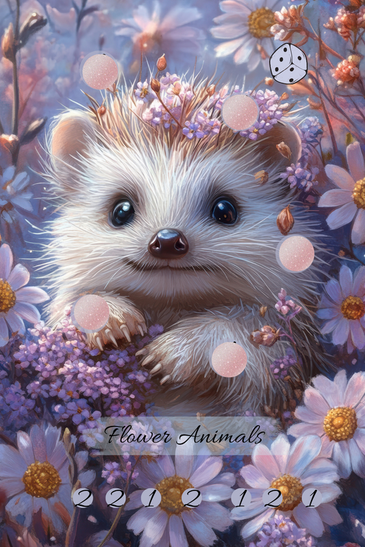 Flower Animals  A7 Einheftchallenge Igel