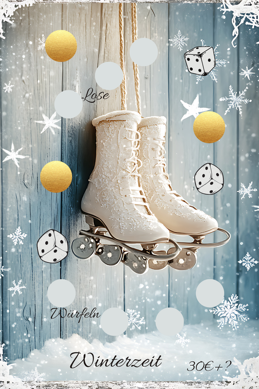 Winterzeit Schlittschuhe Einheftchallenge A7