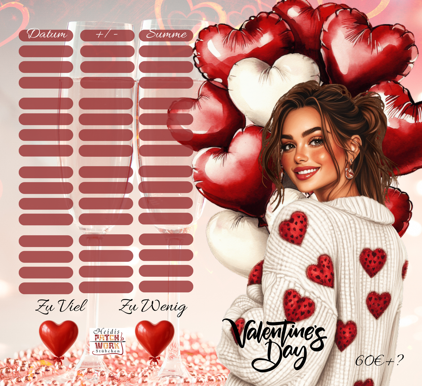 A6 2er Klappkarte Valentines Day