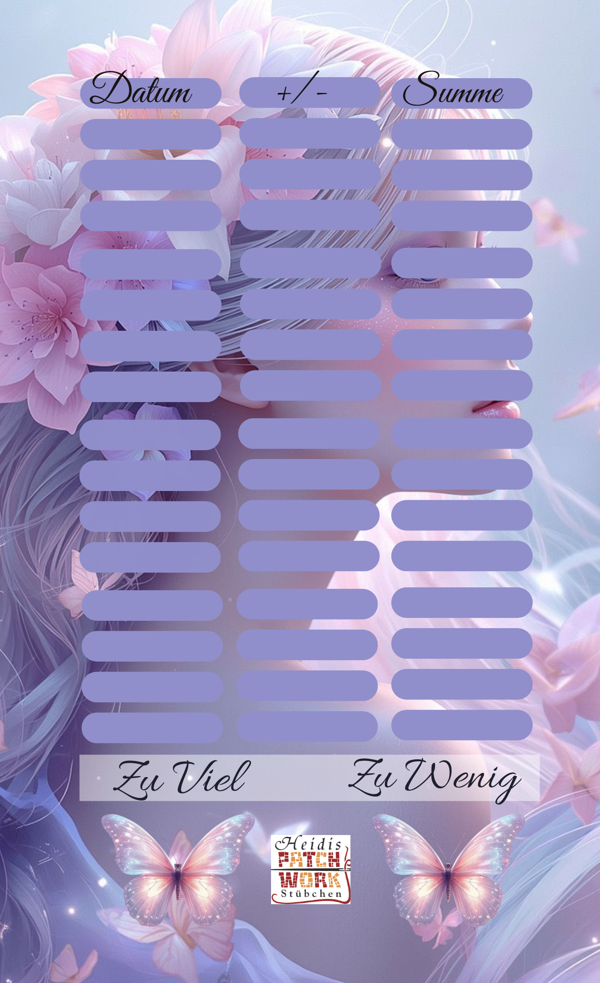 A6 Jahreschallenge + Einheftchallenge Aurora