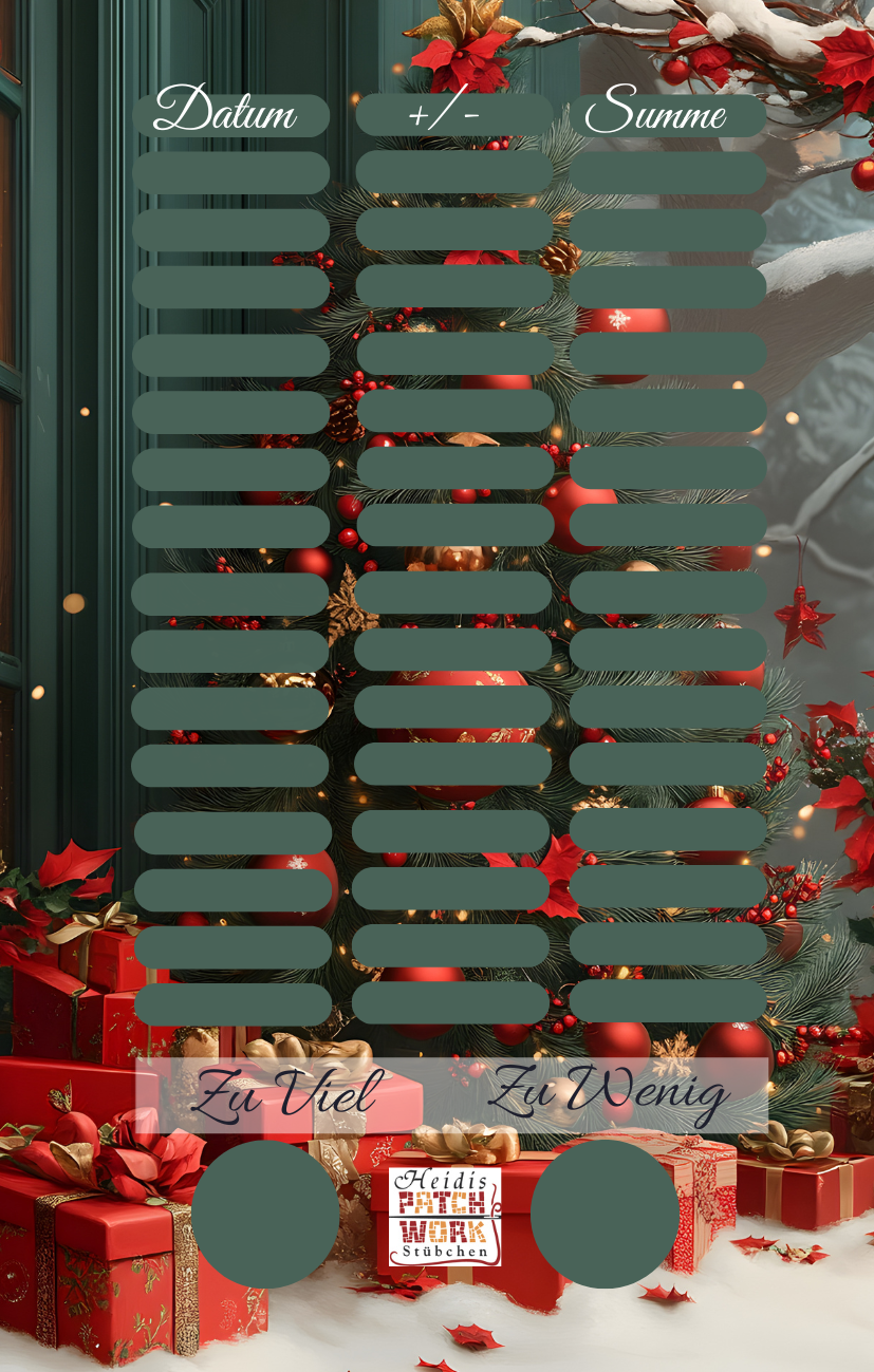 Merry Christmas Baum Einzelchallenge A7