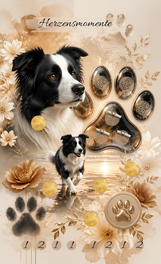 Herzensmomente Einheftchallenge Hund & Pfote in A6