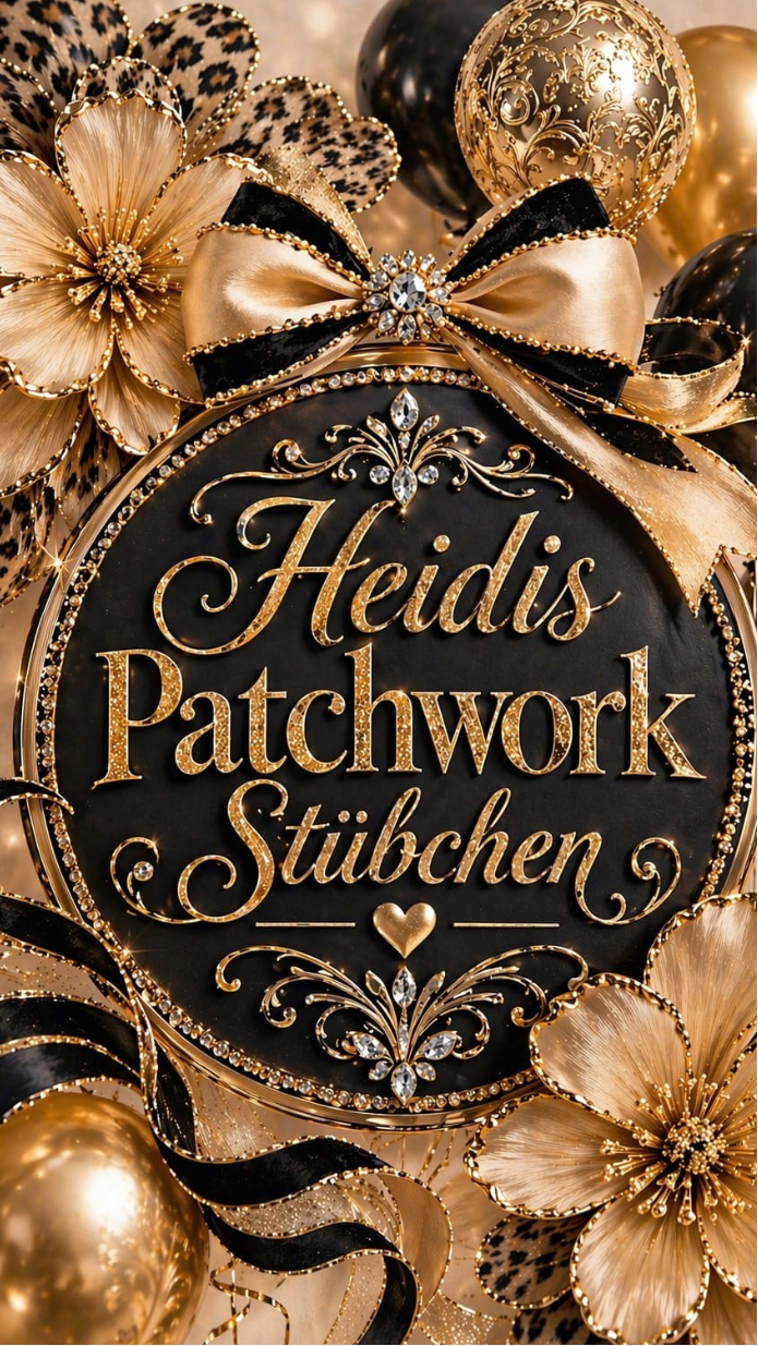 Heidis Patchwork Stübchen A6 3er Klappkarte