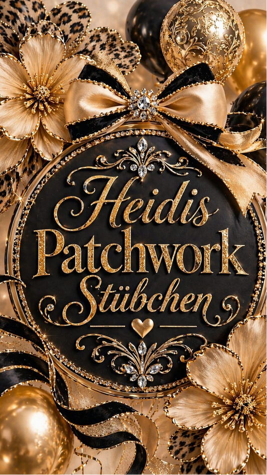 Heidis Patchwork Stübchen A6 3er Klappkarte