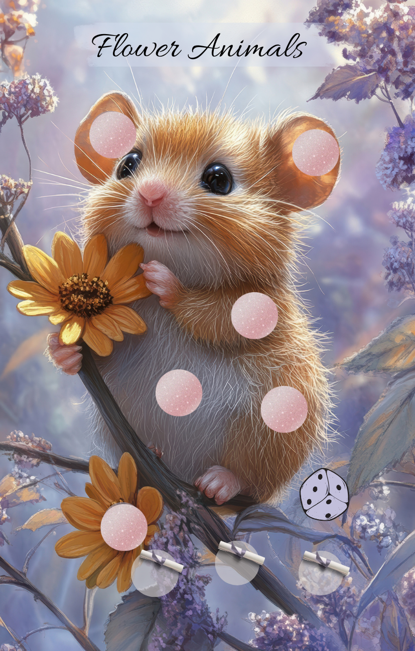 Flower Animals  A7 Einzelchallenge Hamster