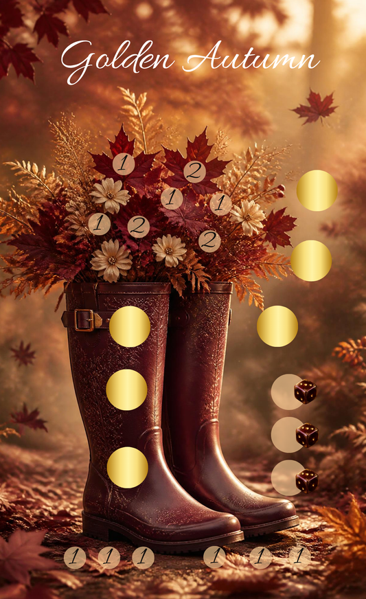 Colden Autumn Einheftchallenge Blumenstiefel