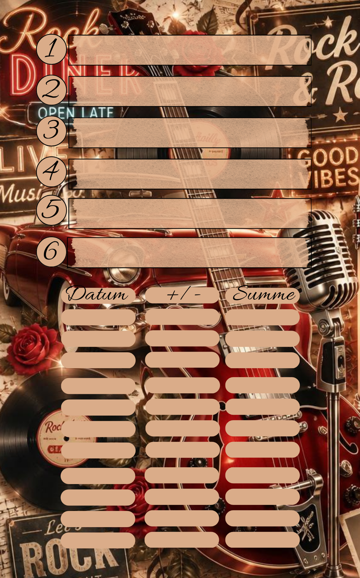 Vorbestellung Rockabilly Register 1-6