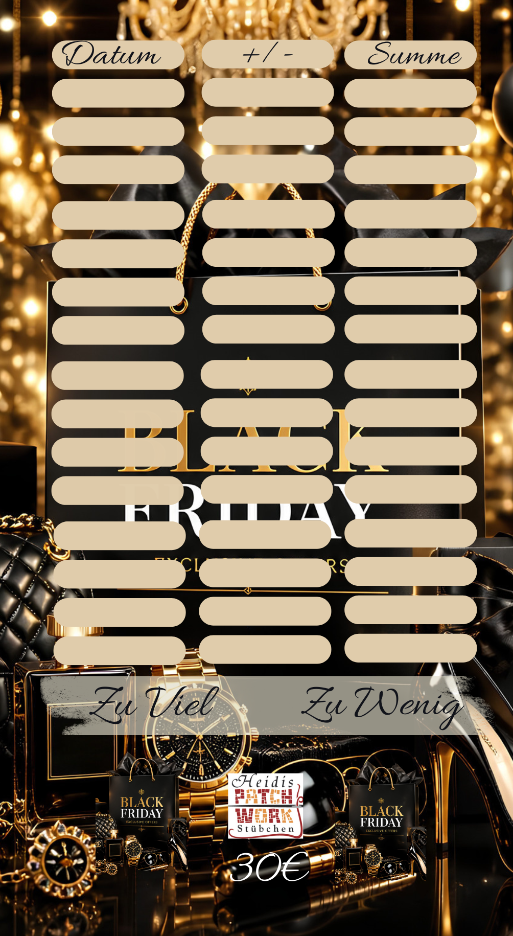 Black Friday Einzelchallenge