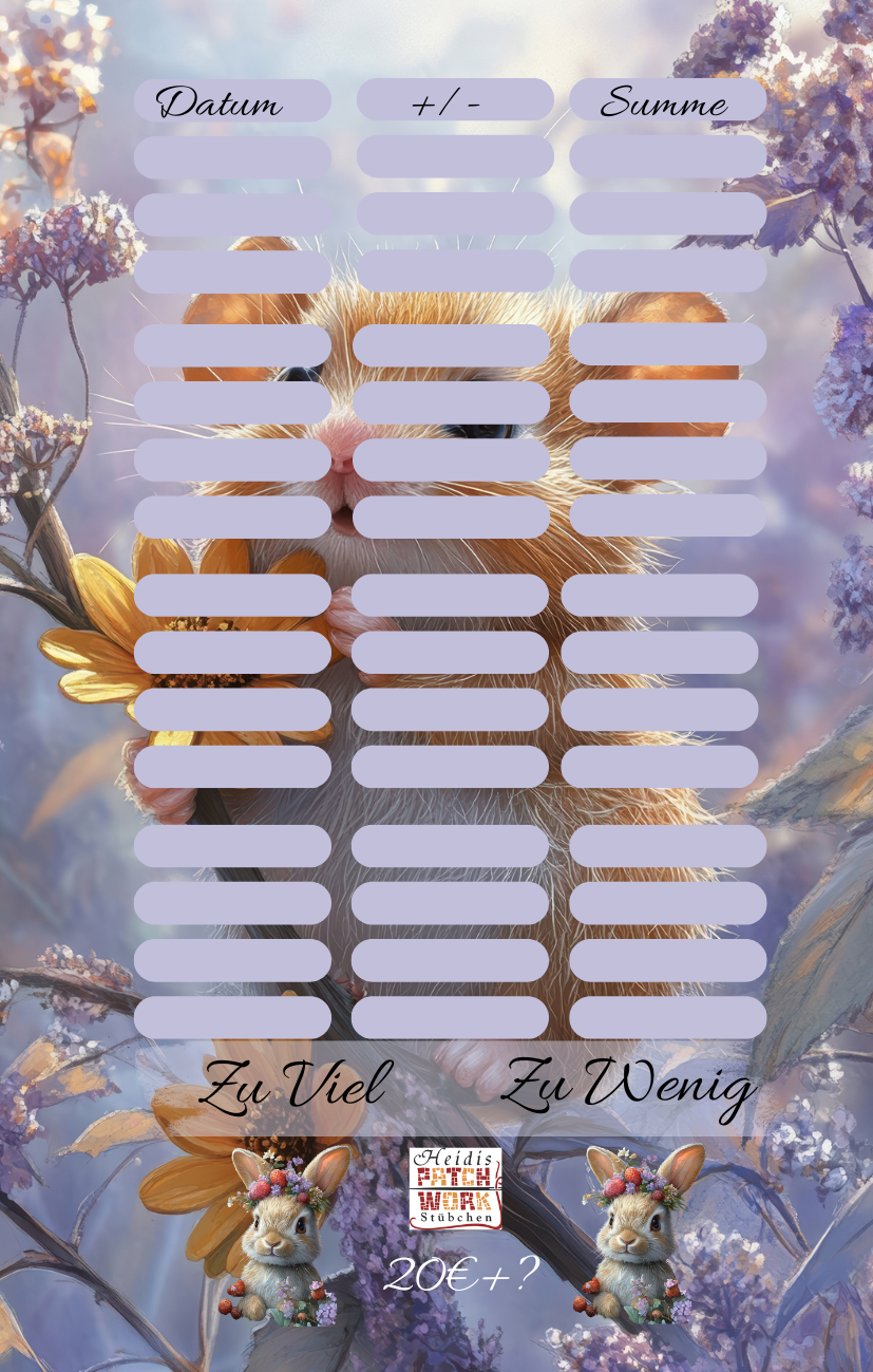 Flower Animals  A7 Einzelchallenge Hamster