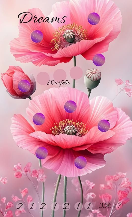 A6 Dreams Mohnblume Einheftchallenge