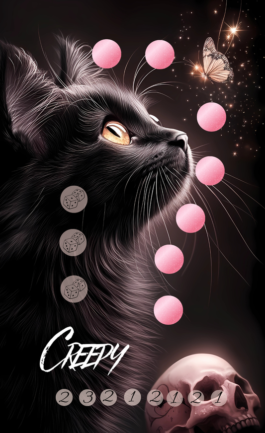 Creepy part 2 A6 Einheftchallenge Katze