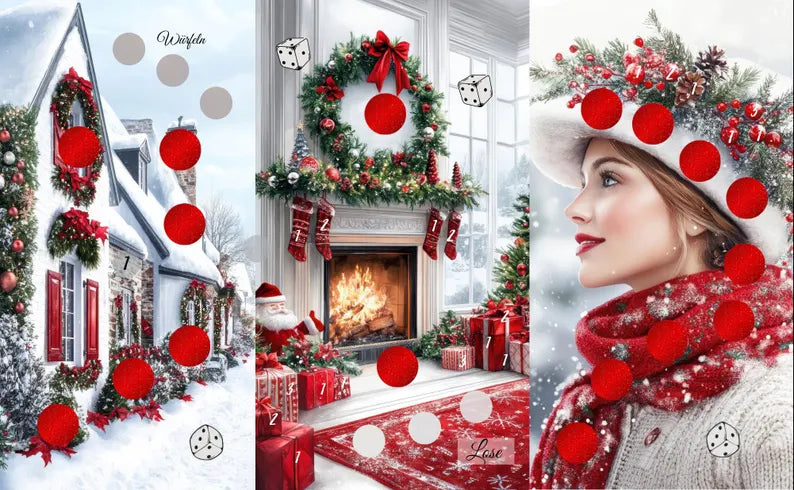 Christmas Home  A7 3er Klappkarte