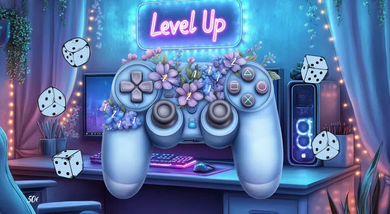 Level up Spiel A6 3er Klappkarte