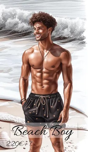 Beach Boy  Bingo  A6 3er Klappkarte