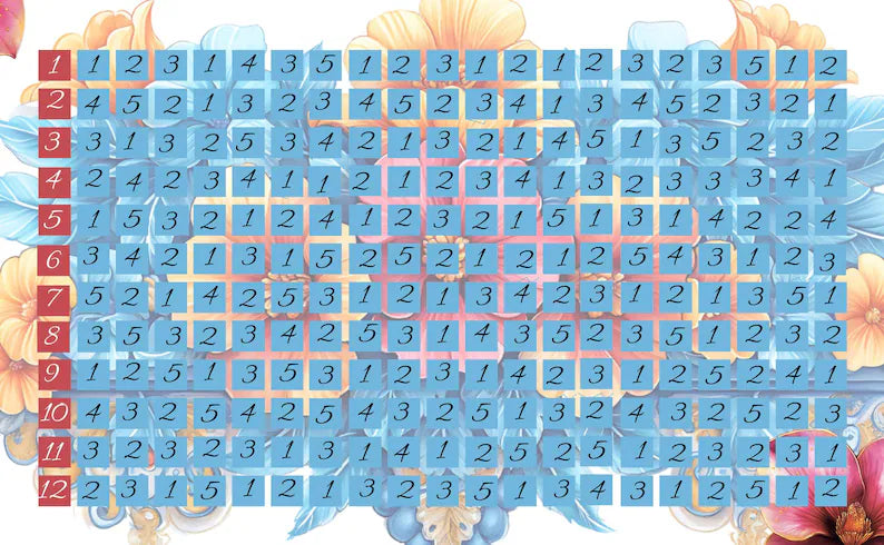 Flower Swingo A6 3er Klappkarte