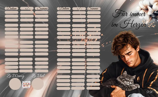 Für immer im Herzen 3er Klappkarte A6