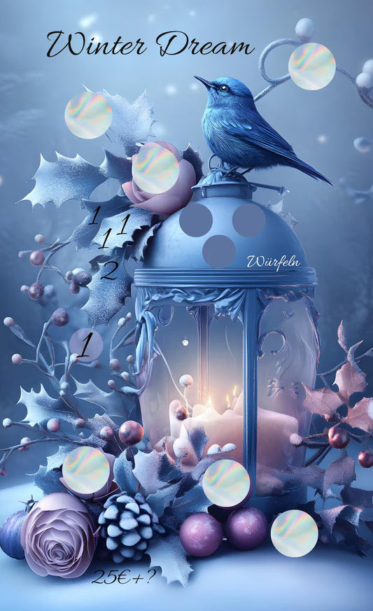Winter Dream Lampe Einheftchallenge A6