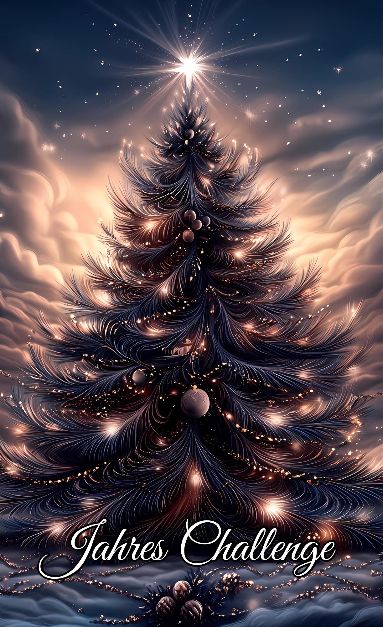 Christmas Night A6 Folierte Jahreschallenges