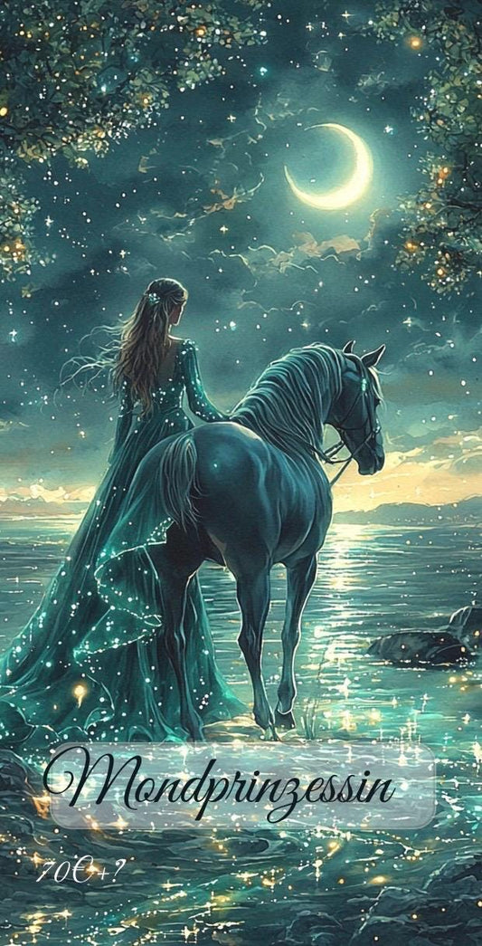 Mondprinsessin A6 3er Klappkarte