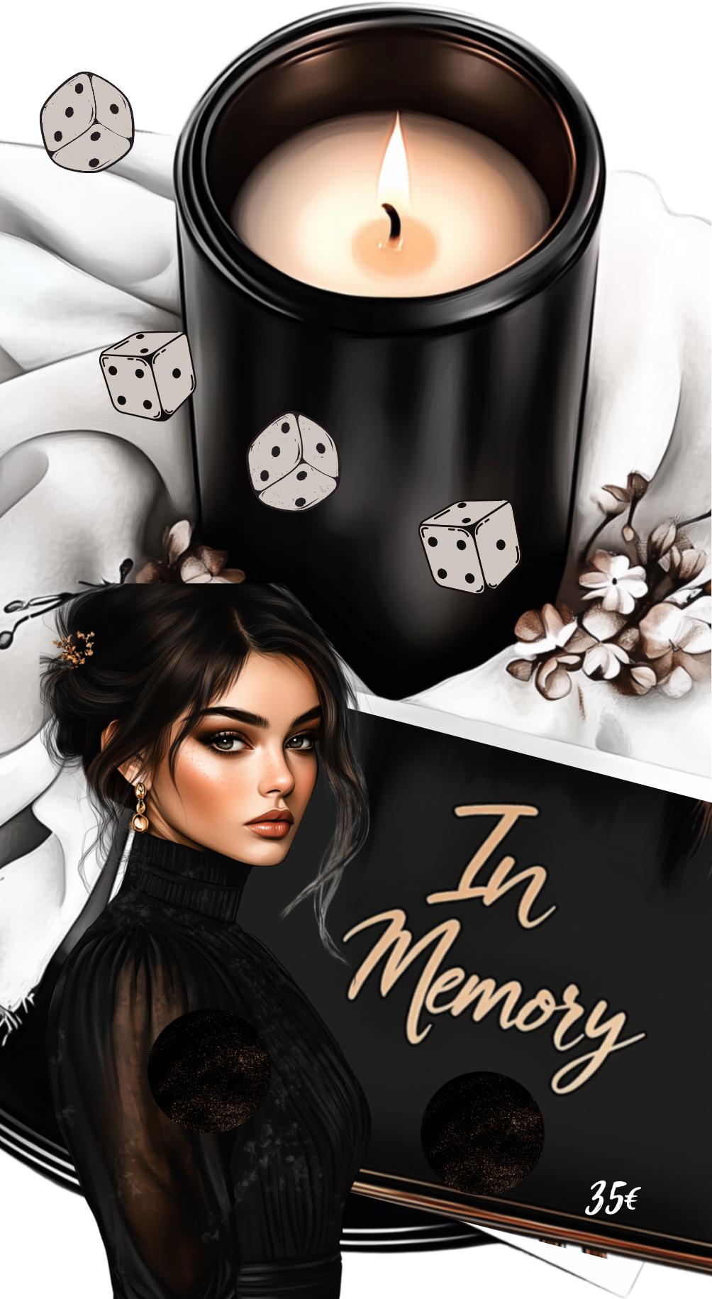 In Memory  Kerze A6 Einzelchallenge
