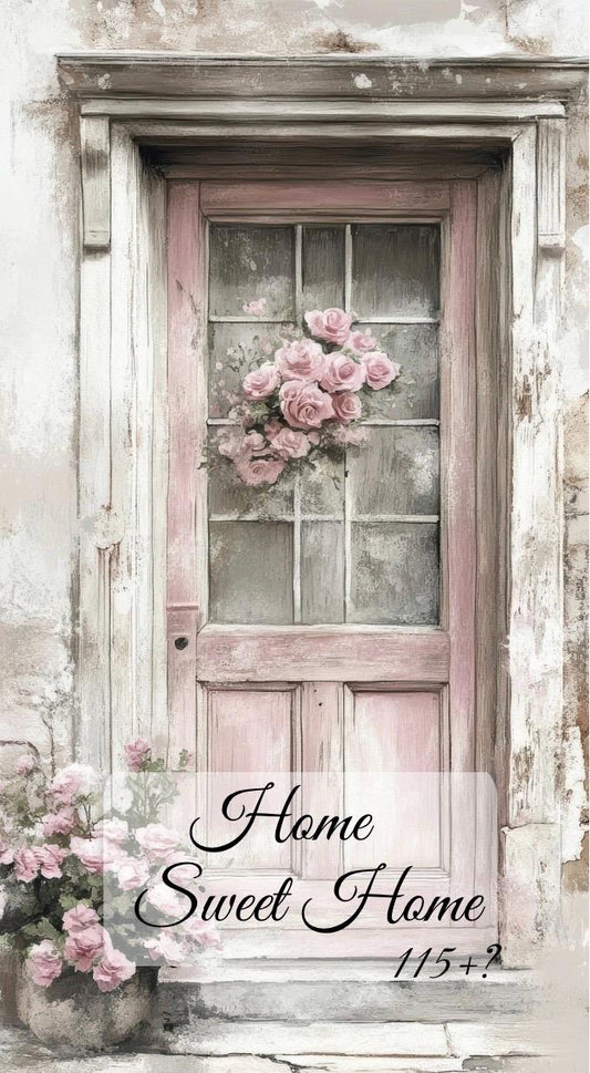 Home sweet Home  A6 3er Klappkarte