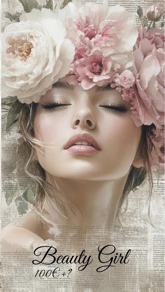 Beauty Girl A6  3er Klappkarte