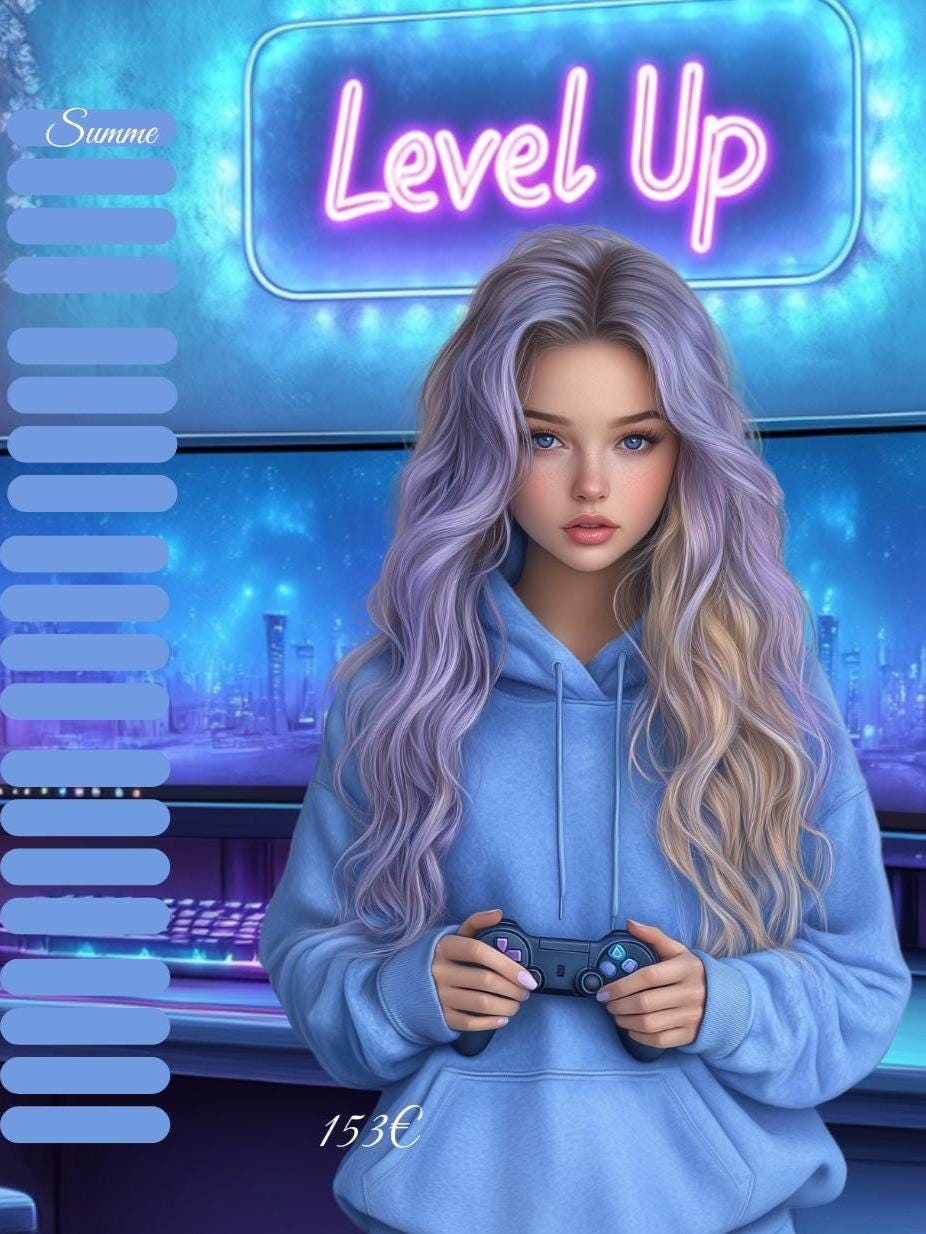 Level up Spiel A6 3er Klappkarte