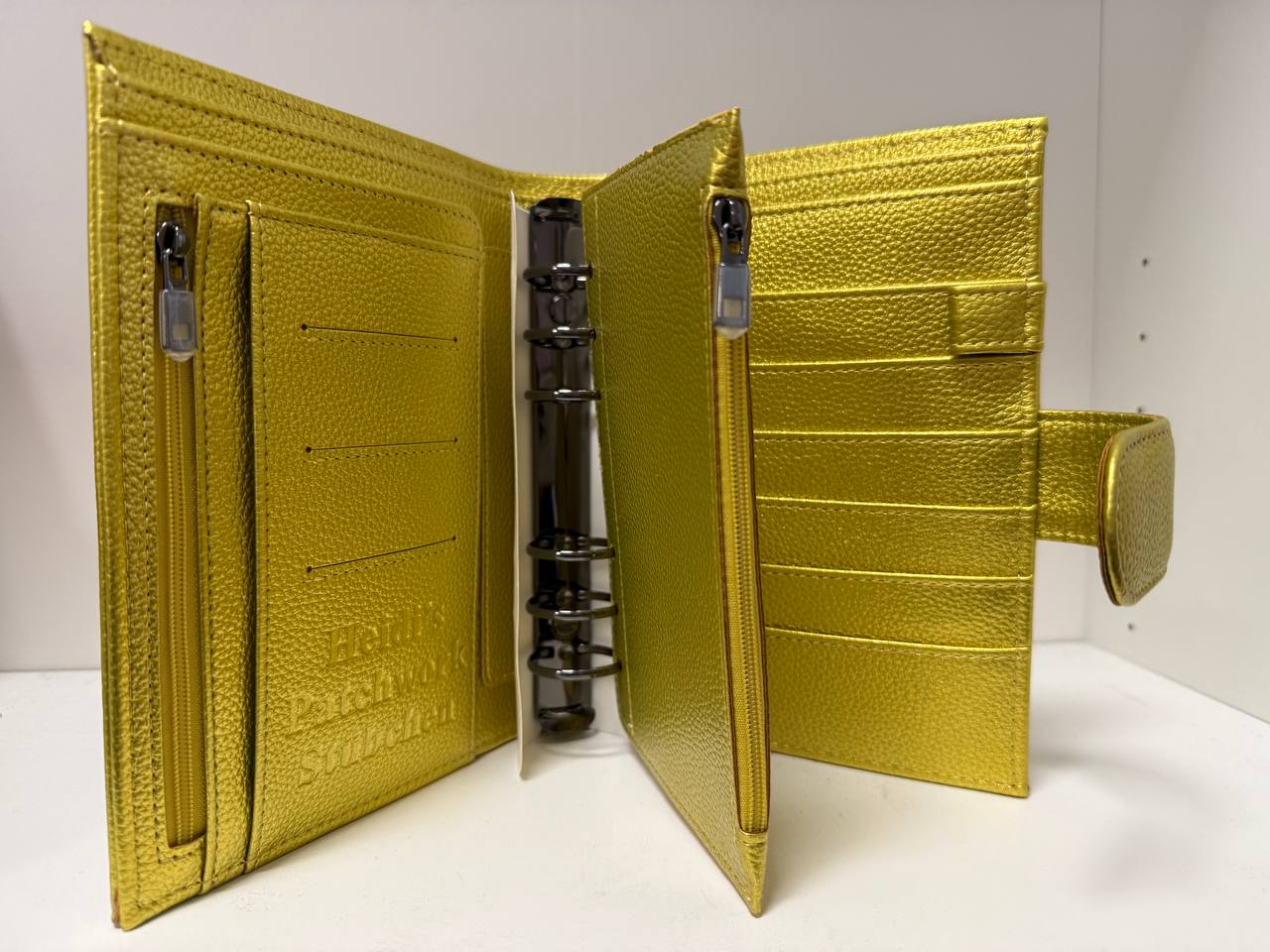 B Ware Special Blumen Deluxe Binder A6 Schwarz Glänzende Hardware (Kopie)