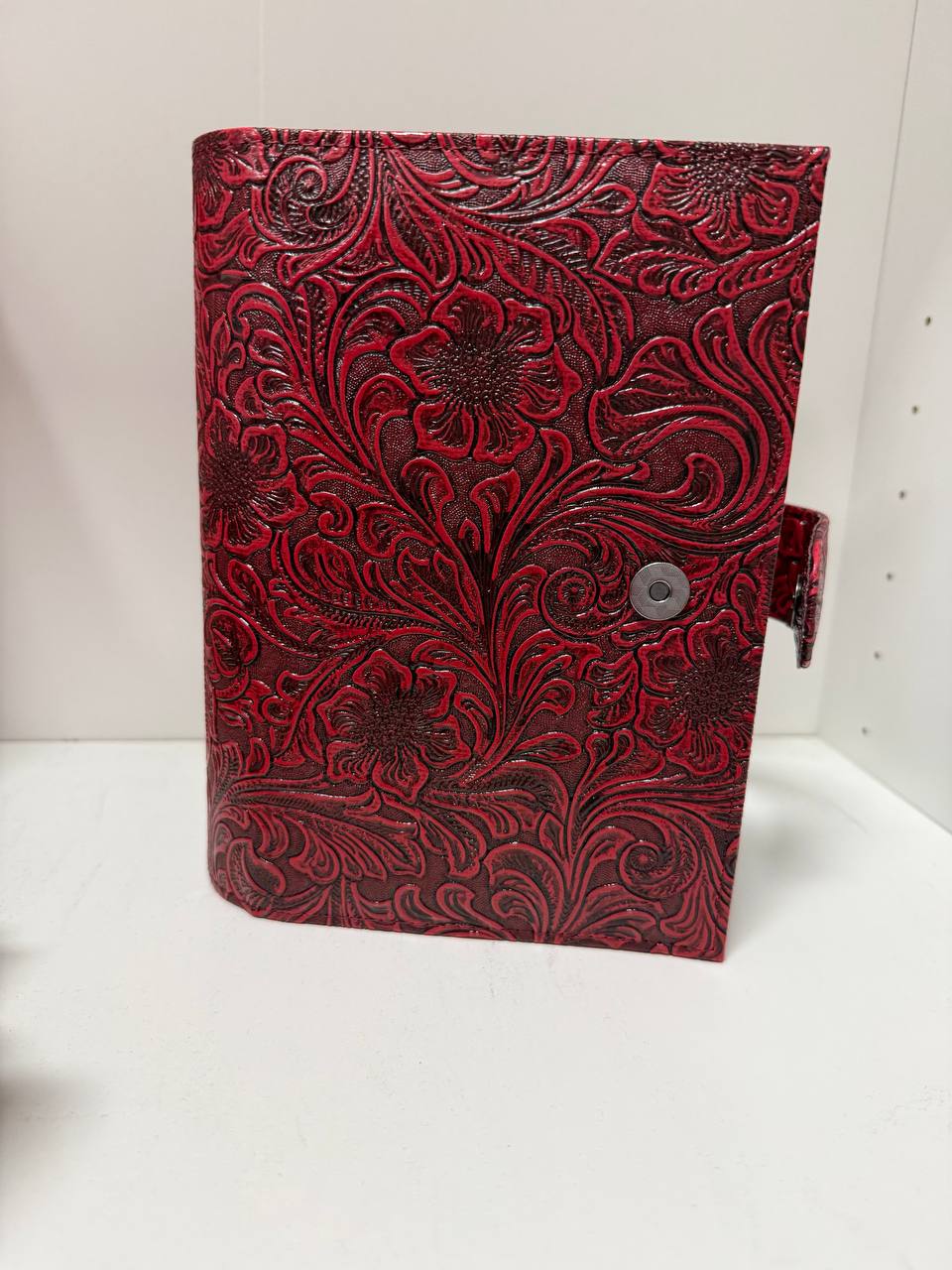 B Ware Special Blumen Deluxe Binder A6 Schwarz Glänzende Hardware (Kopie)