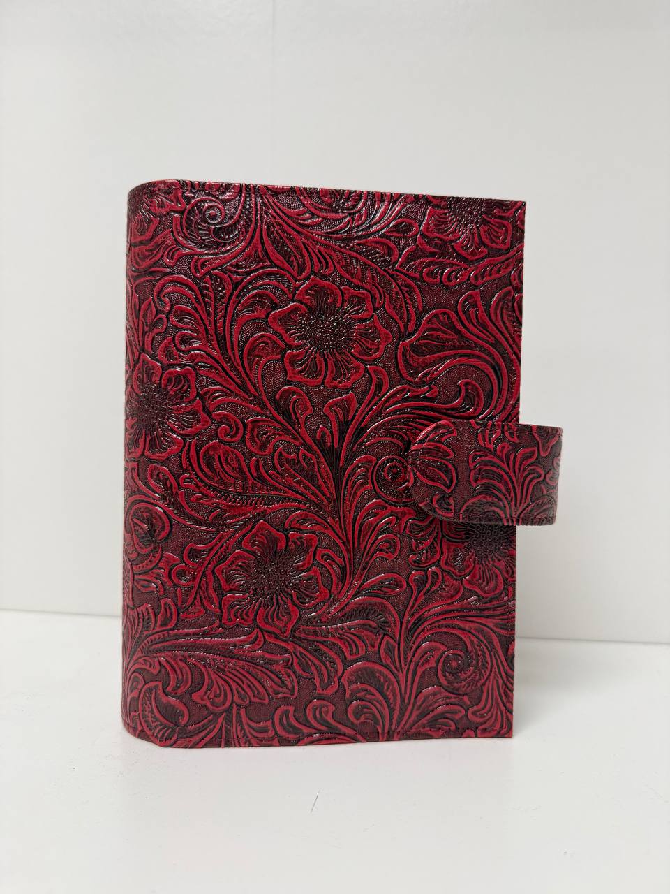 B Ware Special Blumen Deluxe Binder A6 Schwarz Glänzende Hardware (Kopie)