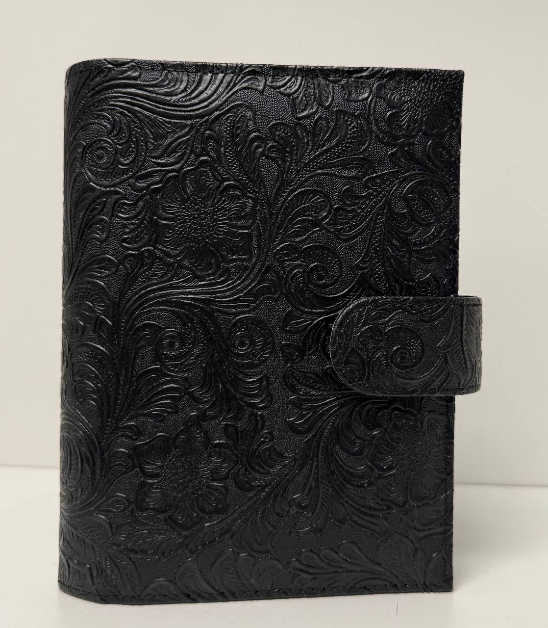 B Ware Special Blumen Deluxe Binder A6 Schwarz Glänzende Hardware (Kopie)