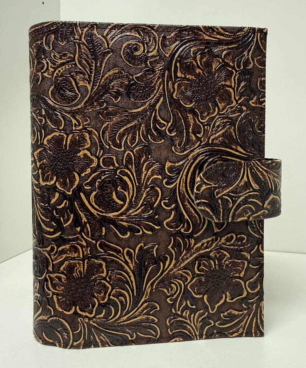 B Ware Special Blumen Deluxe Binder A6 Schwarz Glänzende Hardware (Kopie)