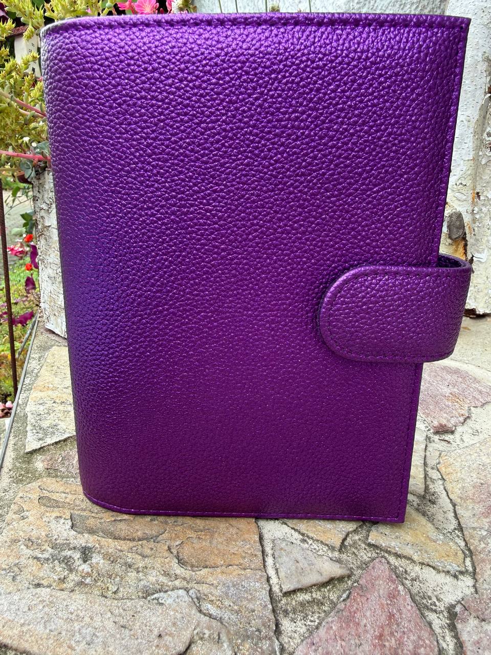 B Ware Glitzer Deluxe Binder A6 Schwarz glänzende Hardware Leo Binder Und Snake