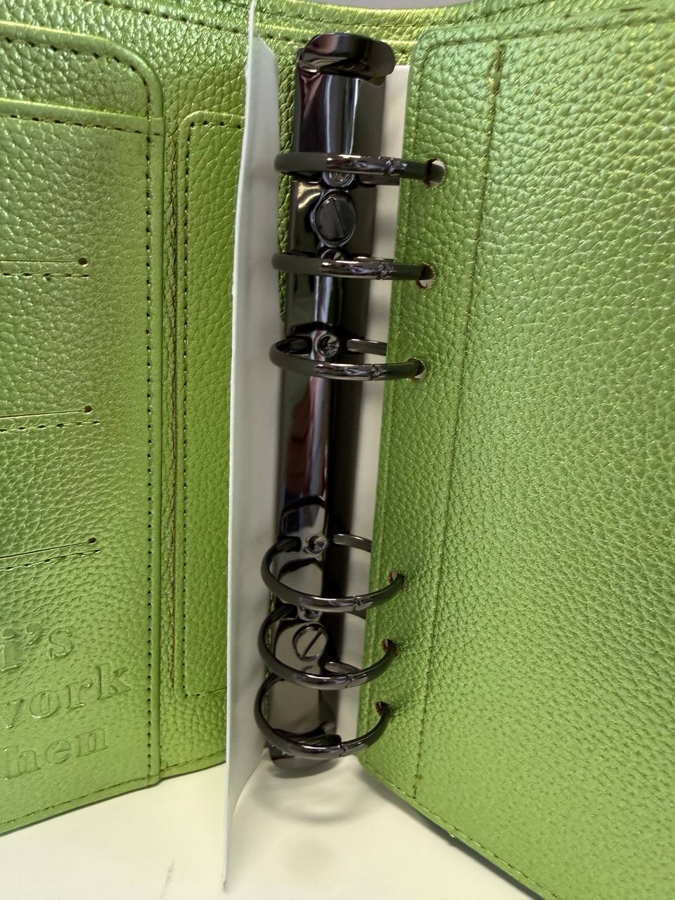 Glitzer Deluxe Binder A6  Gregor Hell Grün
