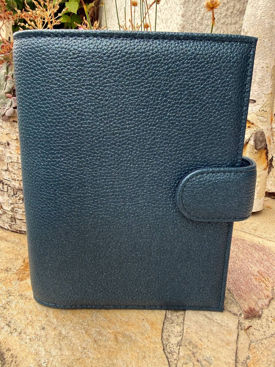 B Ware Binder Kunstleder Binder in Wildleder Optik & Glitzer Deluxe Binder A6 Schwarz Glänzende Hardware