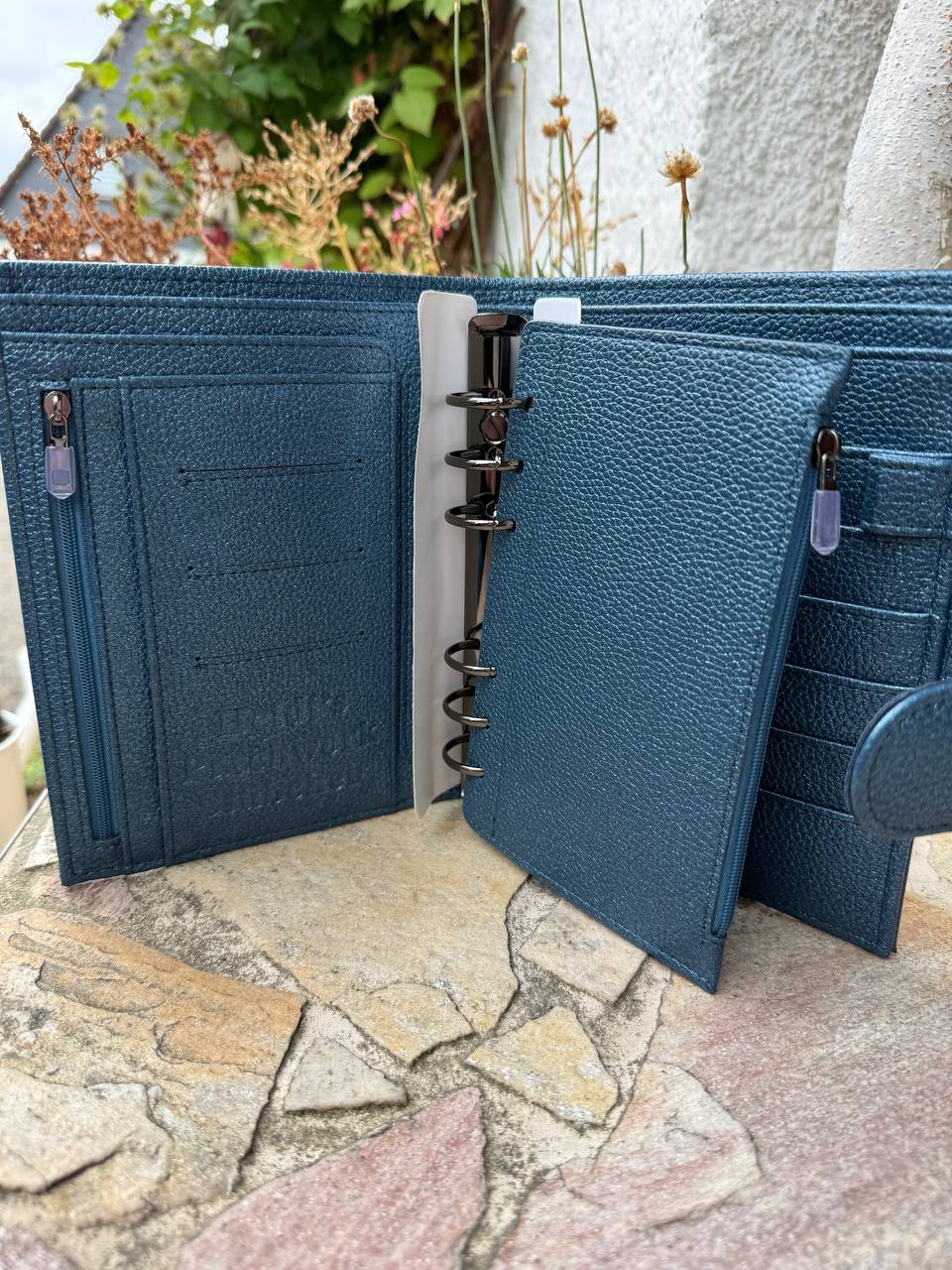 B Ware Binder Kunstleder Binder in Wildleder Optik & Glitzer Deluxe Binder A6 Schwarz Glänzende Hardware