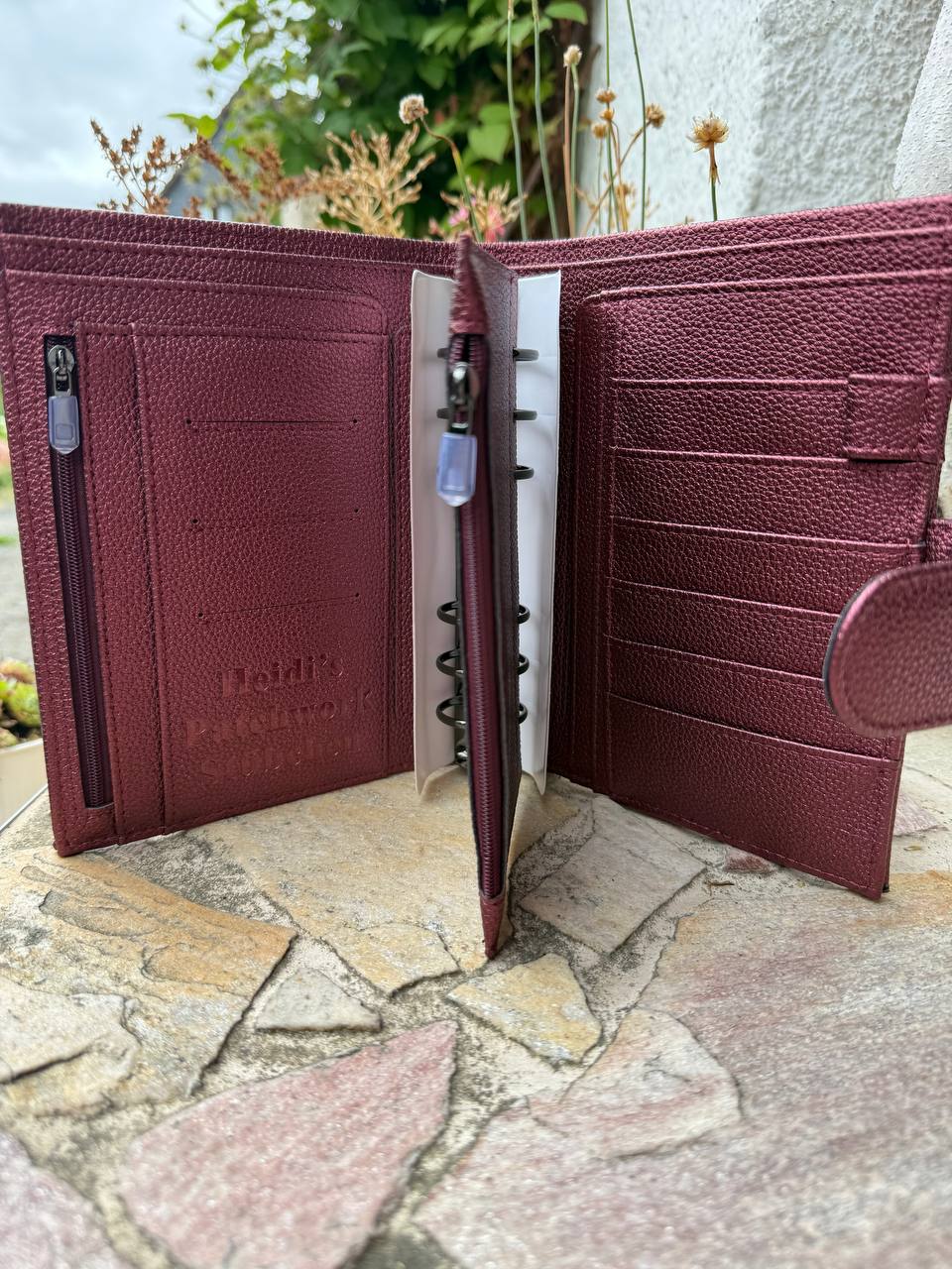 B Ware Binder Kunstleder Binder in Wildleder Optik & Glitzer Deluxe Binder A6 Schwarz Glänzende Hardware